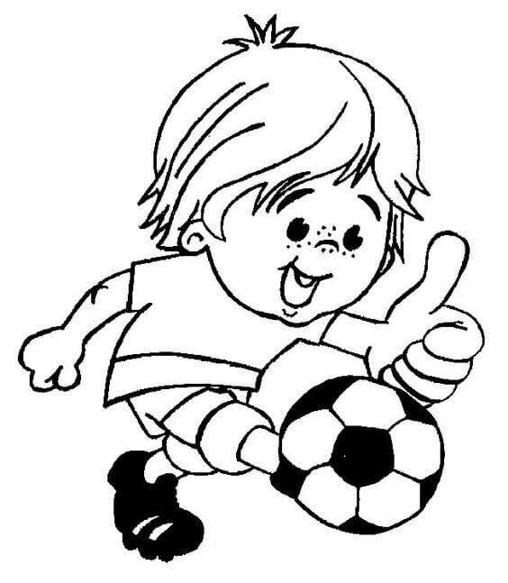 Football Coloring Pages For Preschoolers