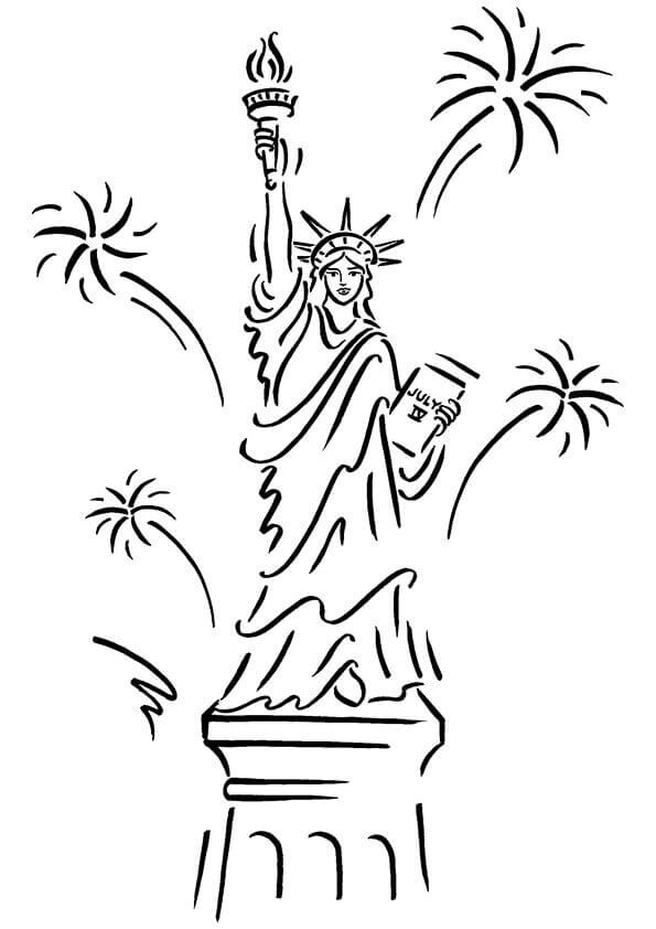 Free American Independence Day Coloring Pages