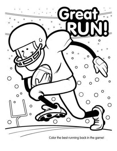 Free Printable American Football Coloring Pages