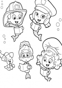 25 Free Printable Bubble Guppies Coloring Pages