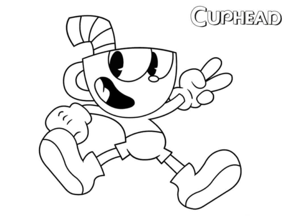 10 Free Printable Cuphead Coloring Pages