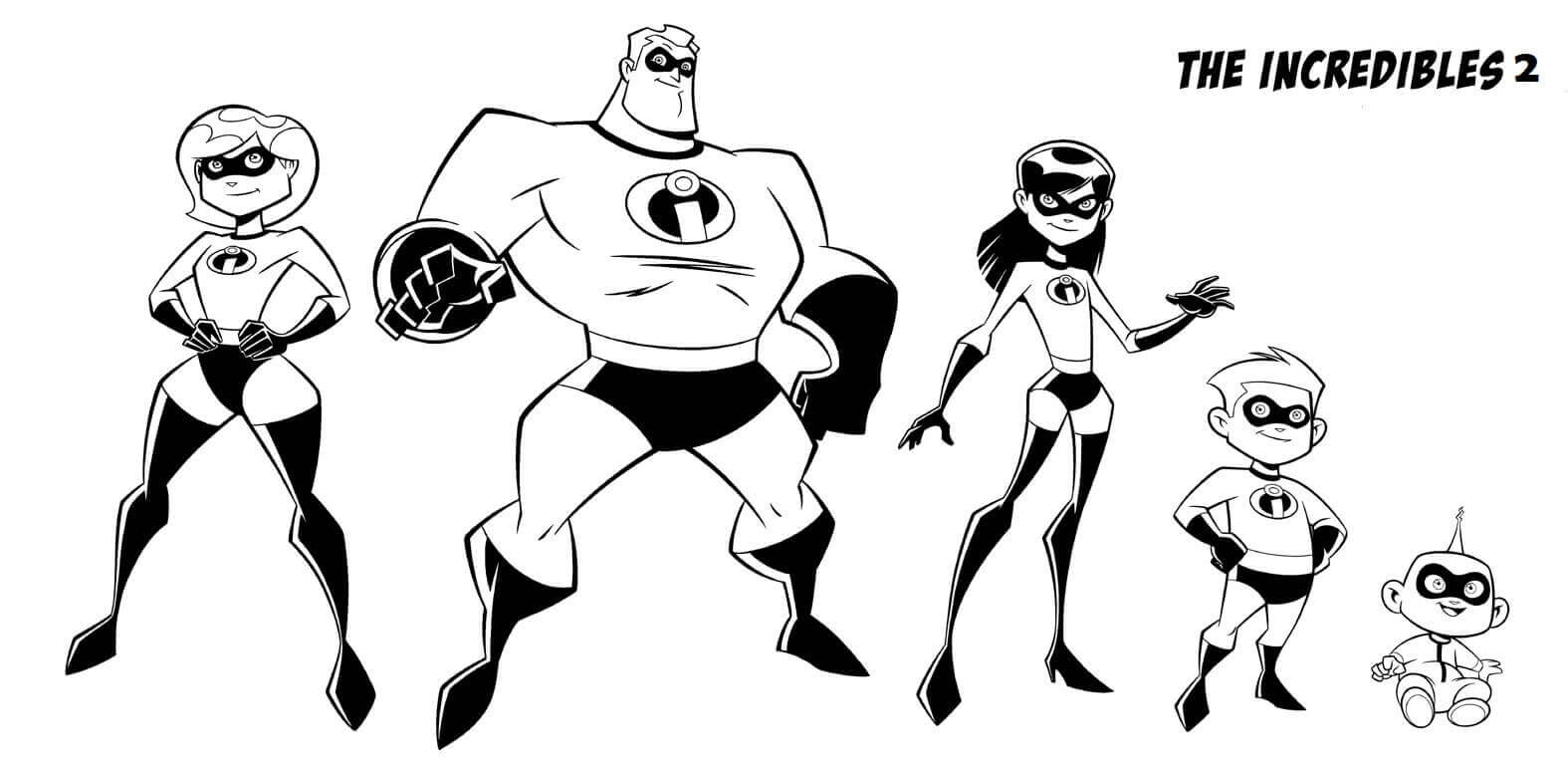 Free Printable Incredibles 2 Coloring Pages