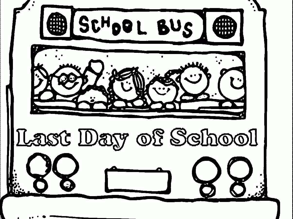 Free Printable Last Day Of School Colouring Pages