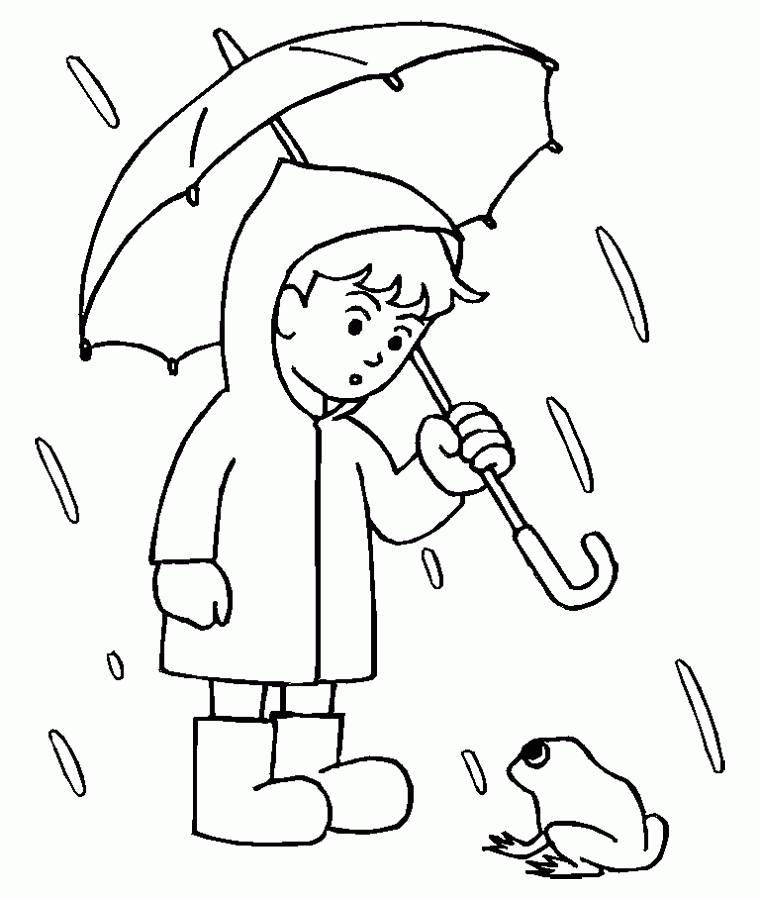 35 Free Printable Rainy Day Coloring Pages