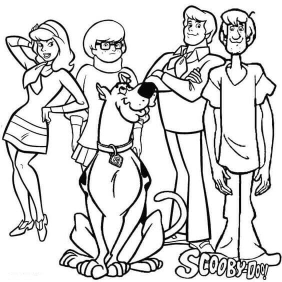 Free Scooby Doo Coloring Sheets