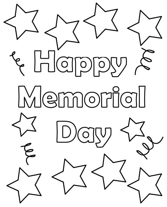 25 free printable memorial day coloring pages