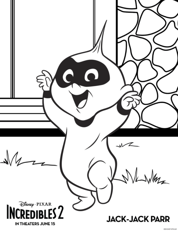 Free Printable Incredibles 2 Coloring Pages – ScribbleFun
