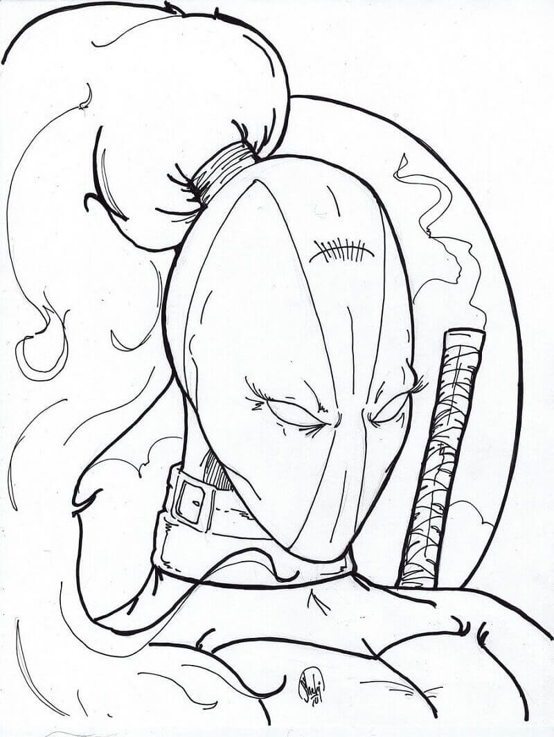 Lady Deadpool Coloring Pages