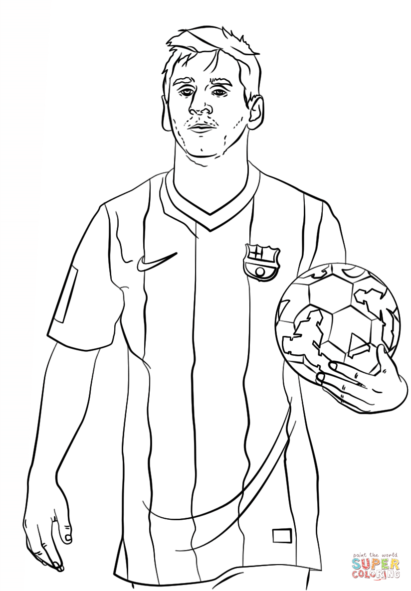 Lionel Messi Coloring Pages