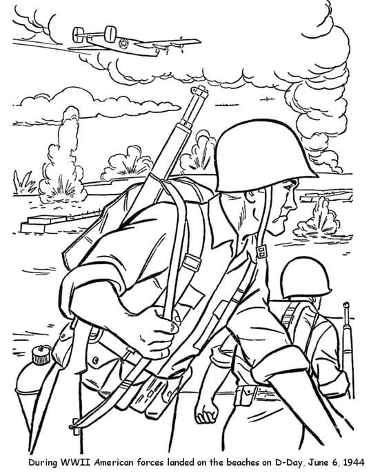 Wwii Coloring Pages Printable Wwii Coloring Pages Printable