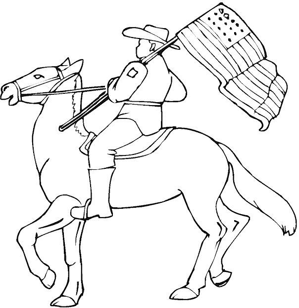 Memorial Day Soldier Coloring Pages