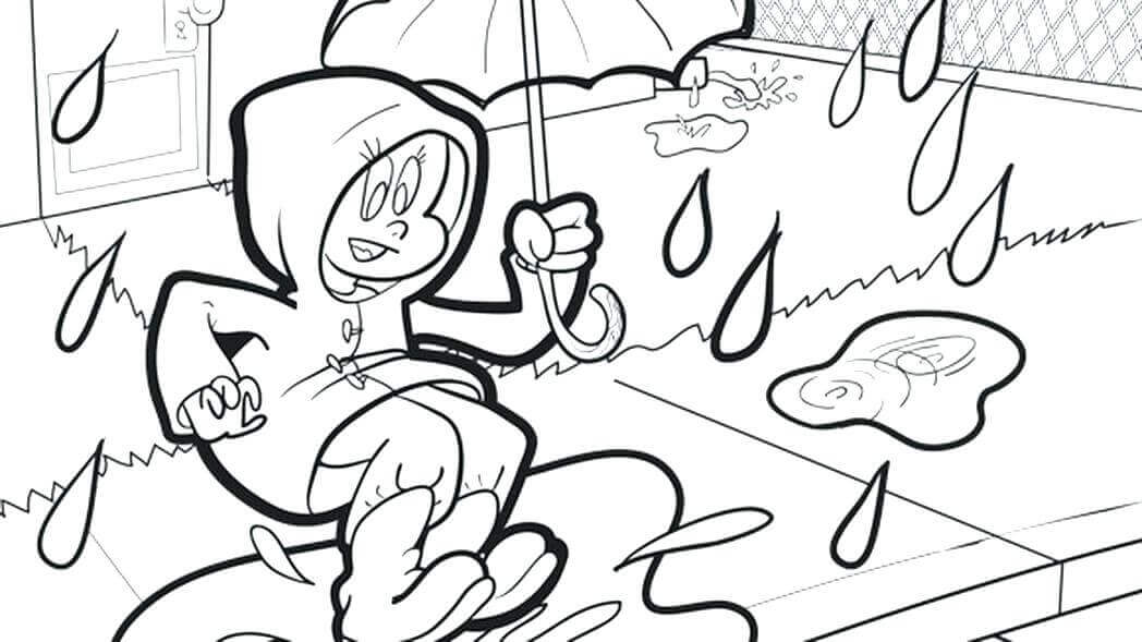 35 Free Printable Rainy Day Coloring Pages