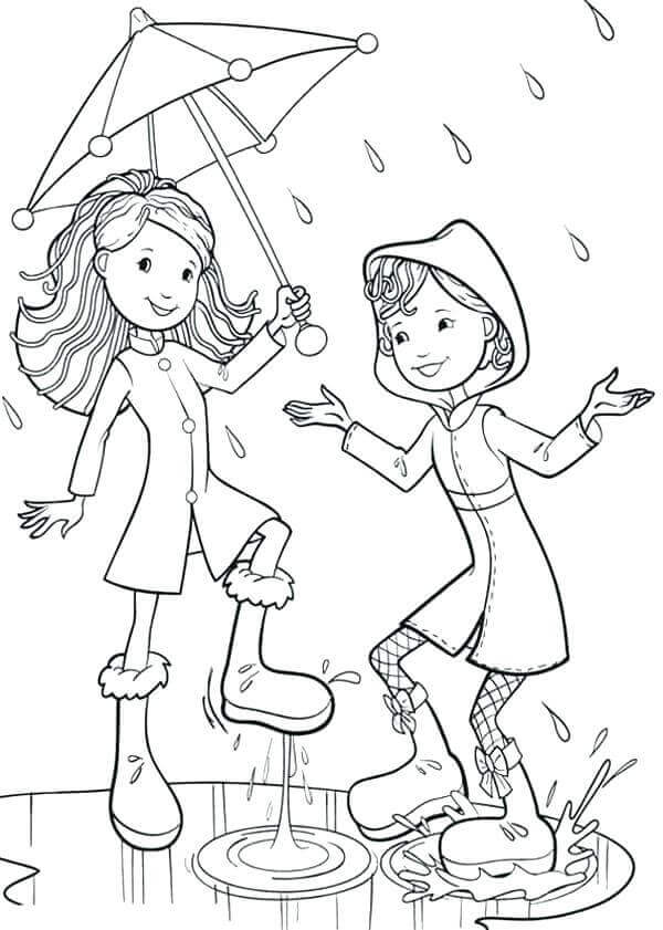 Rainy Season Coloring Sheets