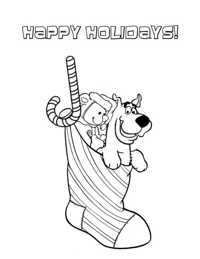 Scooby Doo Christmas Coloring Pages