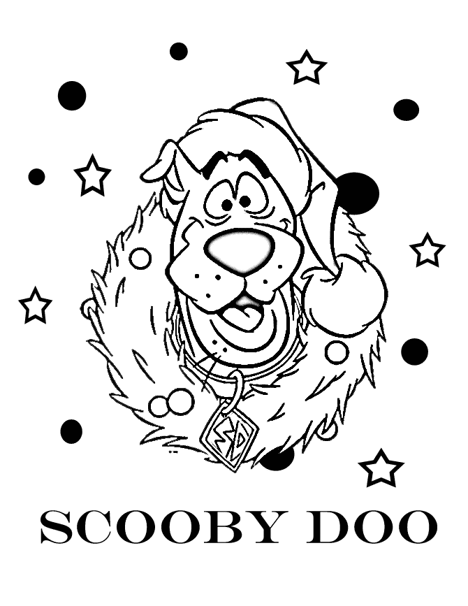 Scooby Doo Christmas Coloring Sheets