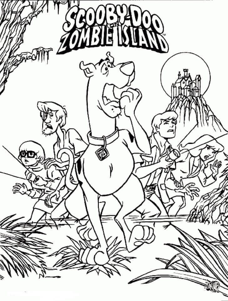 Scooby Doo Zombie Island Coloring Pages