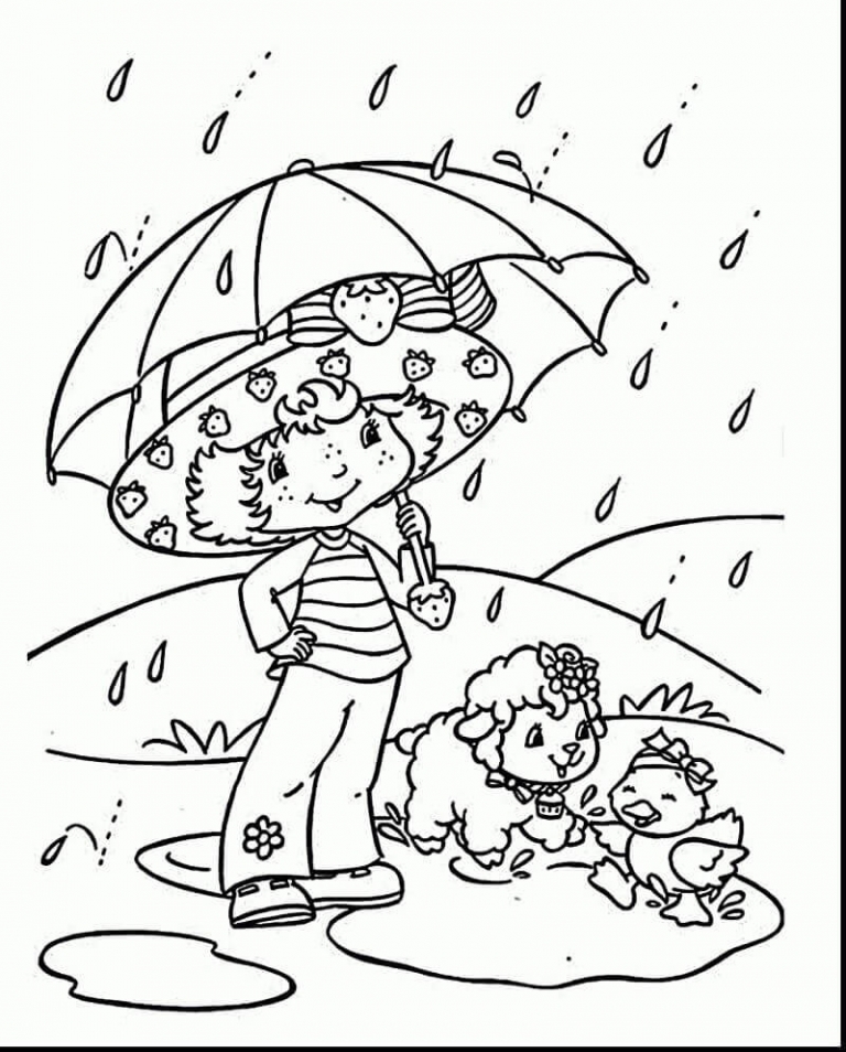 35 Free Printable Rainy Day Coloring Pages