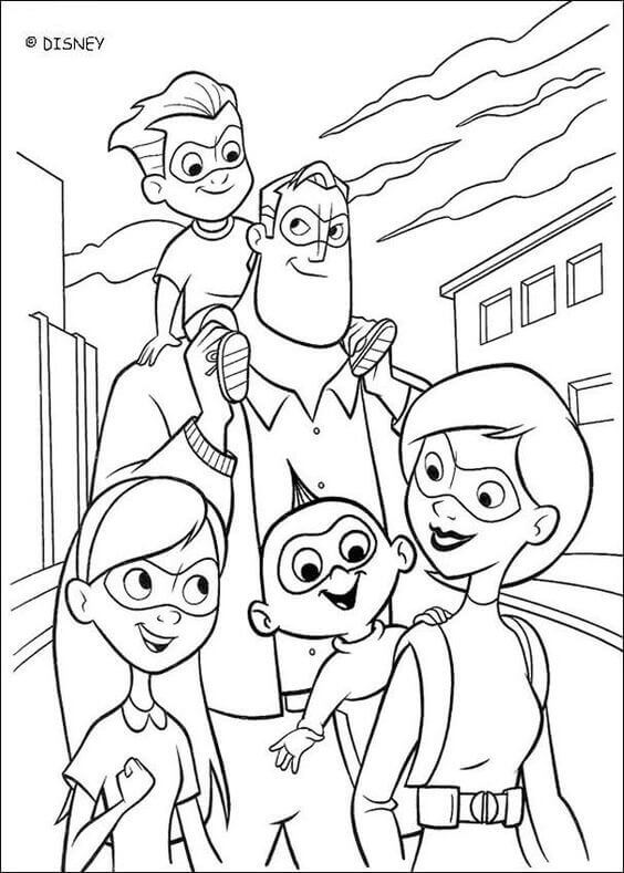 Free Printable Incredibles 2 Coloring Pages - ScribbleFun