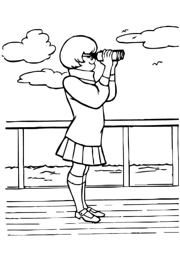 Velma Dinkley From Scooby Doo Coloring Pages