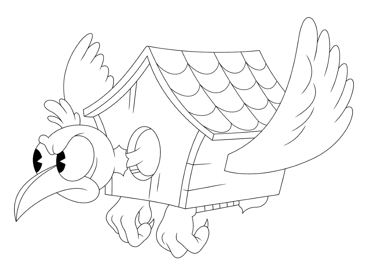 10 Free Printable Cuphead Coloring Pages