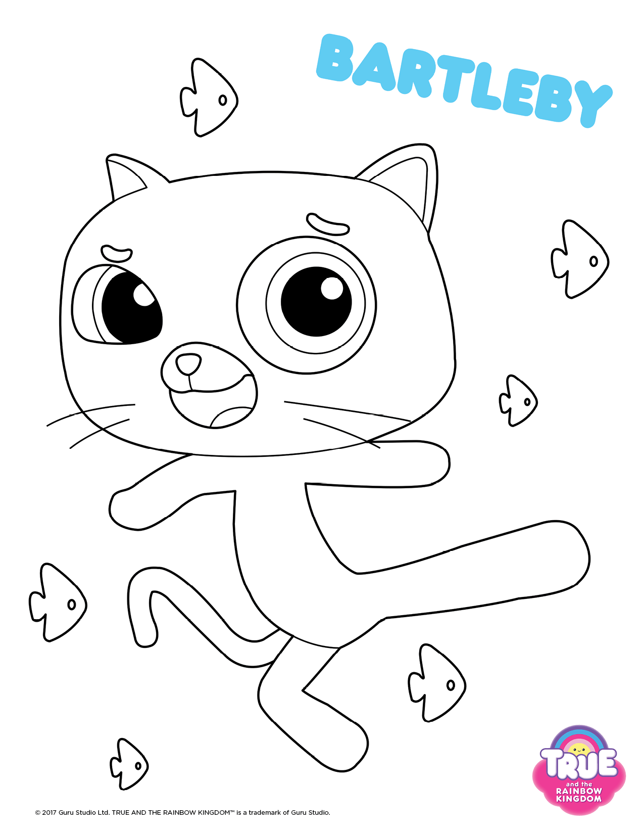 True And The Rainbow Kingdom Coloring Sheet