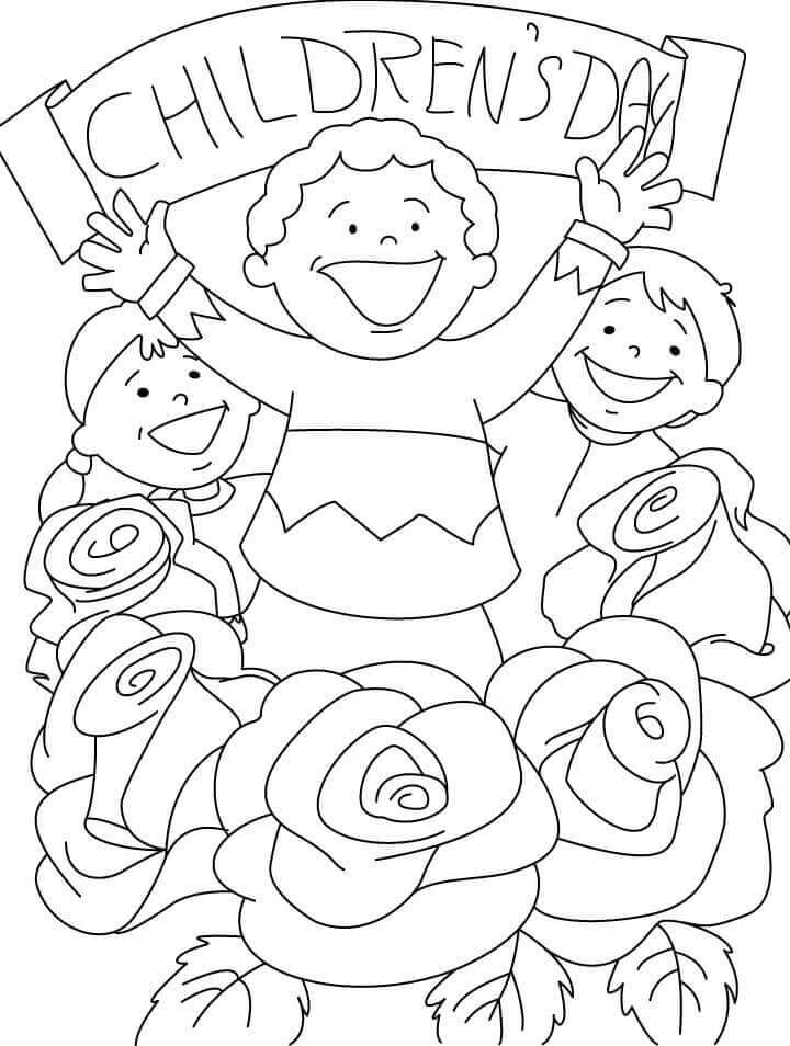 Childrens Day Coloring Pages