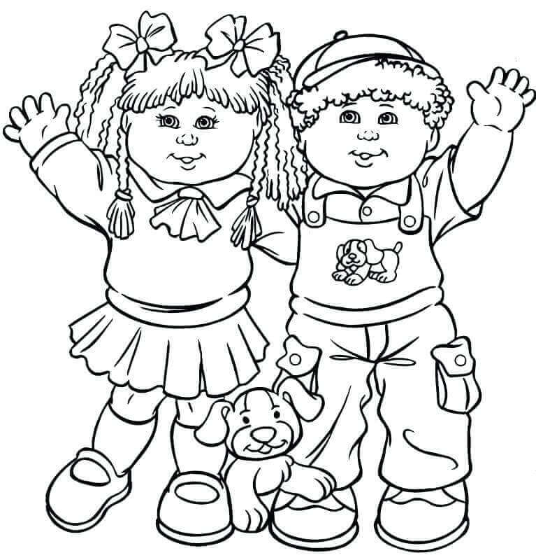 Cute Childrens Day Coloring Pages