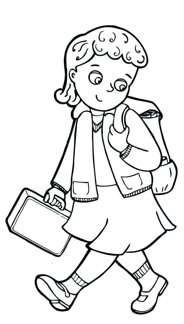 First Day Of School Coloring Pages