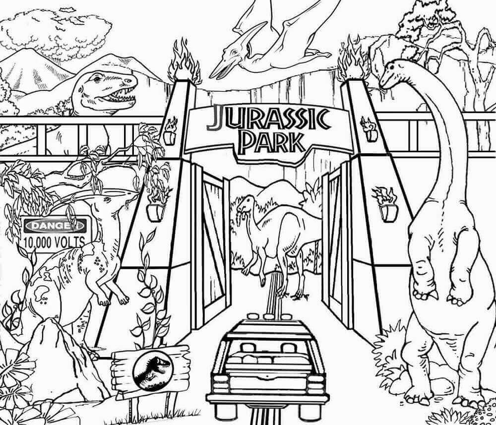 Free Printable Jurassic World Coloring Pages