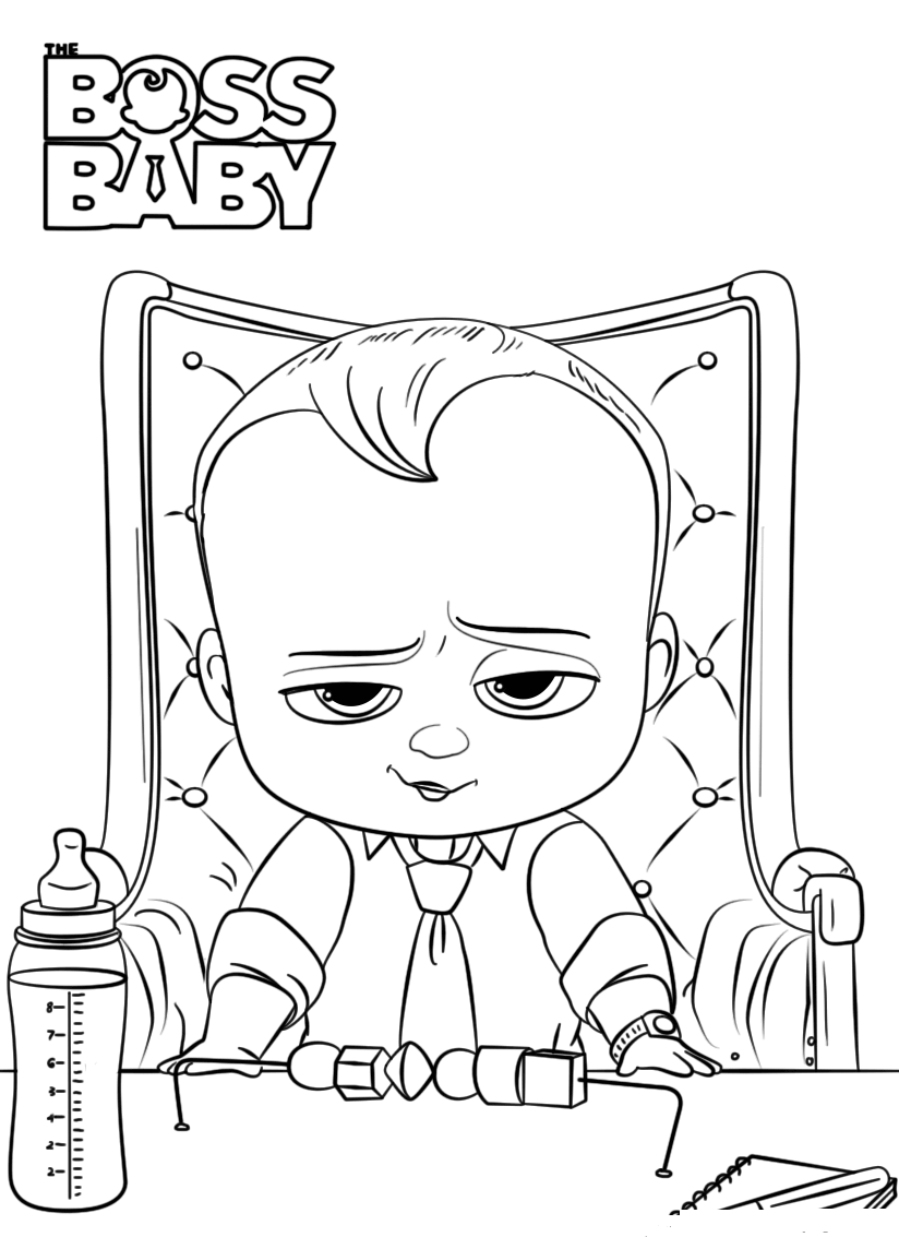 Free Printable The Boss Baby Coloring Pages