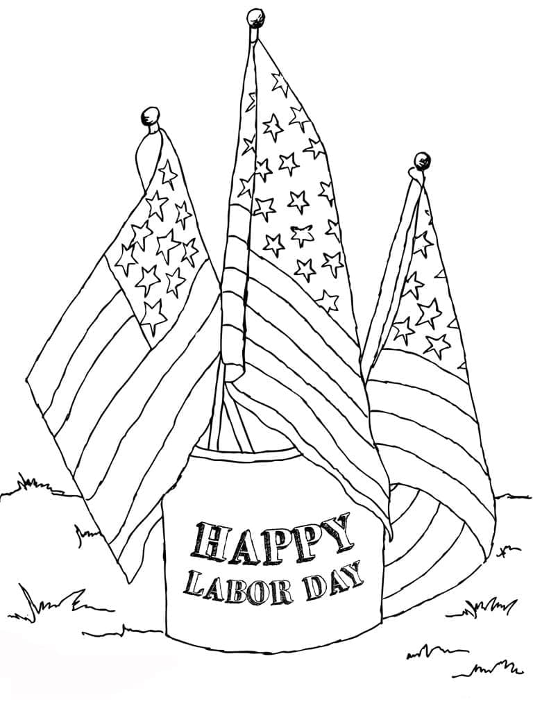 Happy Labor Day Coloring Sheets Printable