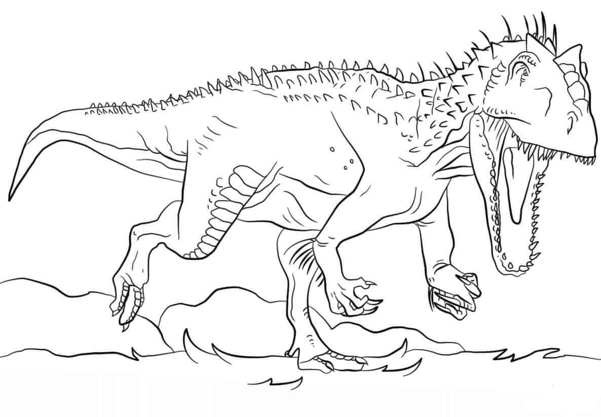 jurassic world coloring pages