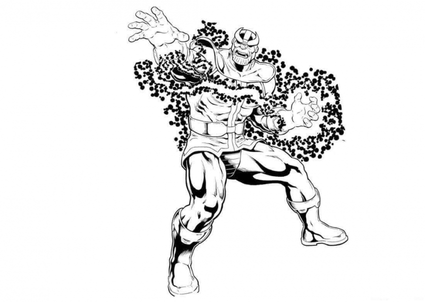 Color By Number Printables Thanos Color By Number Printables Thanos