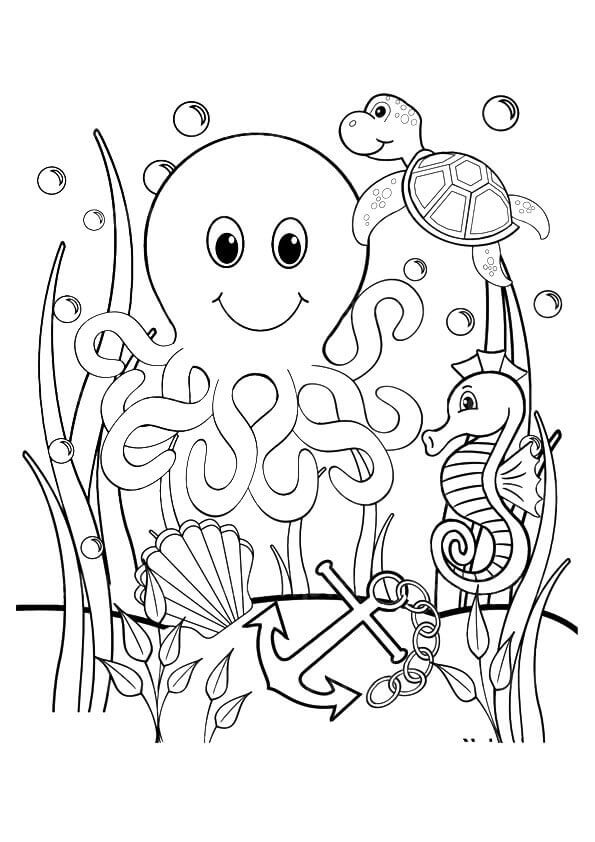 Ocean Coloring Images