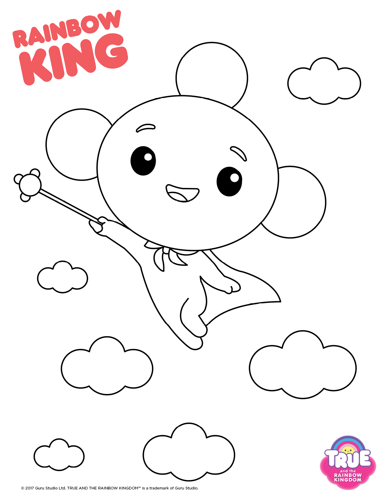 True And The Rainbow Kingdom Coloring Pages