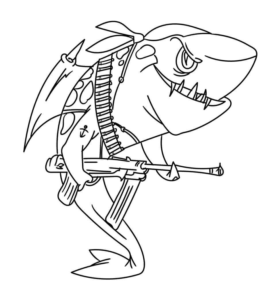 Shark Coloring Pages For Kids