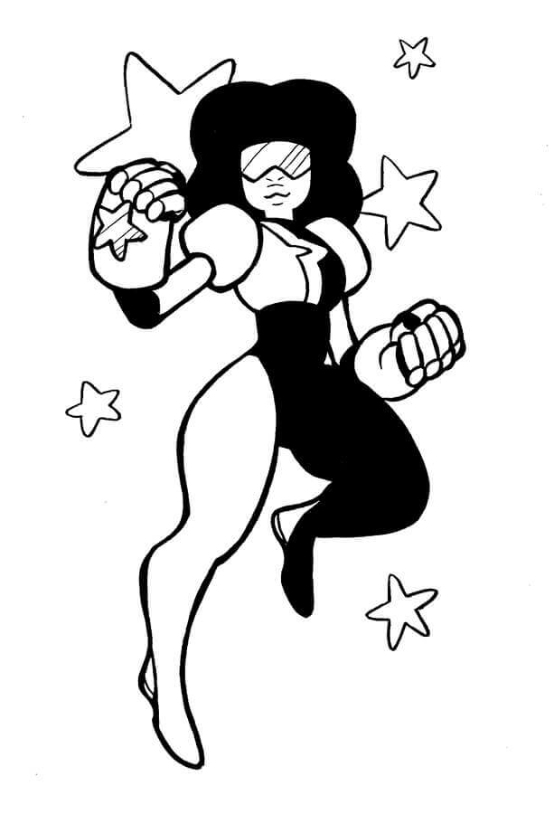 Steven Universe Coloring Pages Garnet