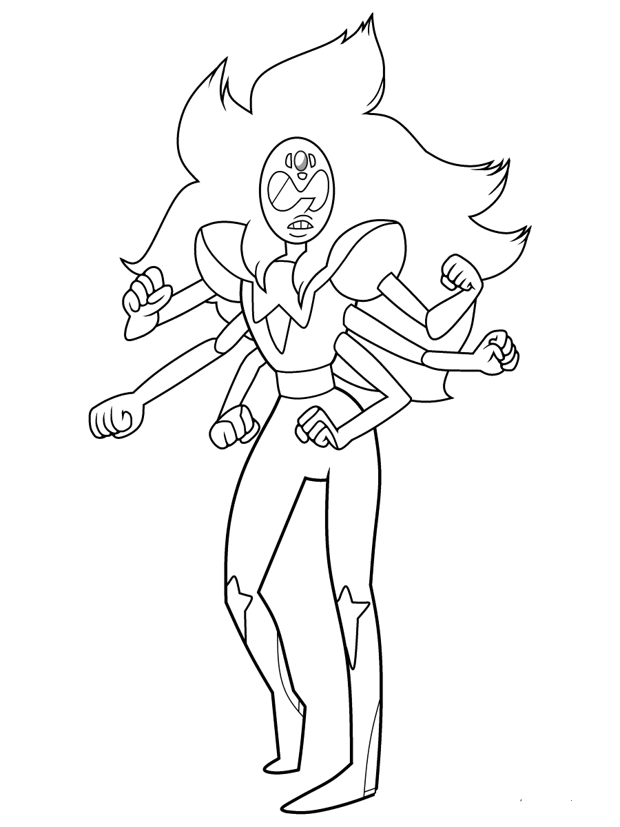 Steven Universe Colouring Pages Alexandrite