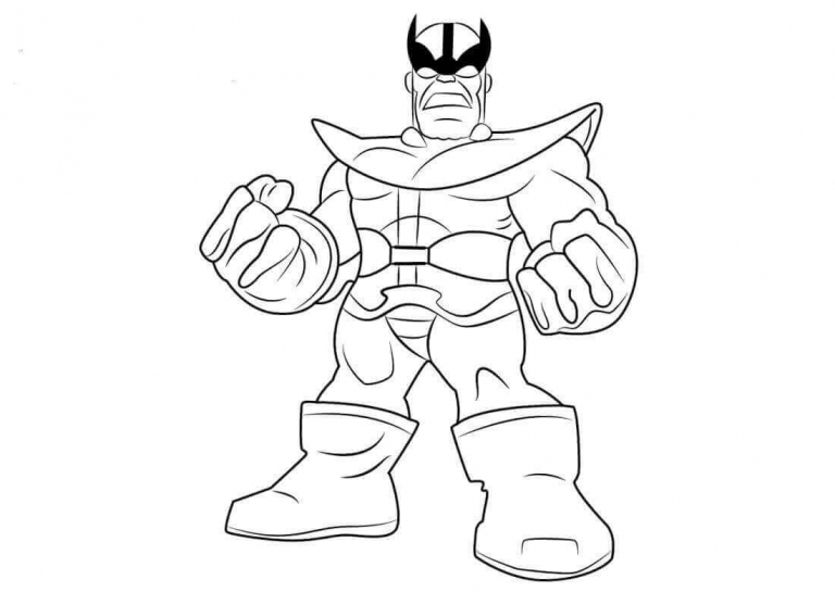 15 Free Printable Thanos Coloring - Thanos Coloring Pages For Kids 768x545 