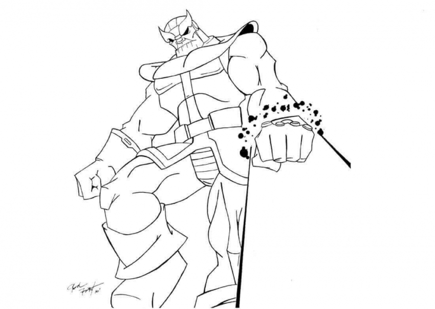 15 Free Printable Thanos Coloring Pages