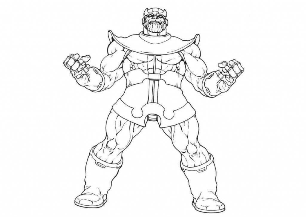 15 Free Printable Thanos Coloring Pages