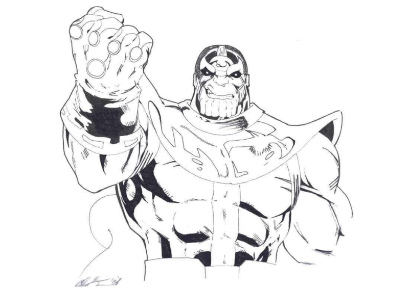 15 Free Printable Thanos Coloring Pages