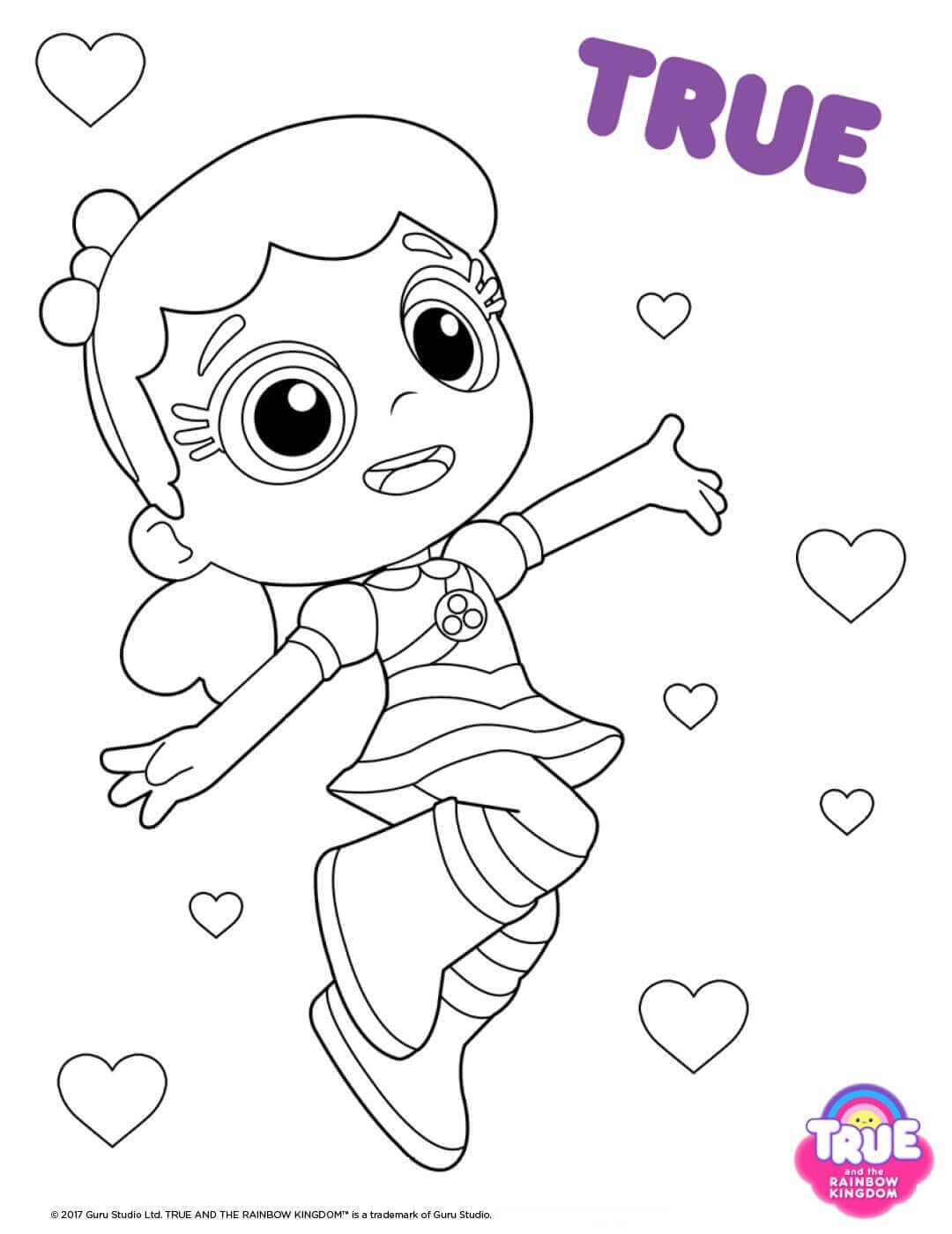 True from True and the Rainbow Kingdom Coloring Pictures