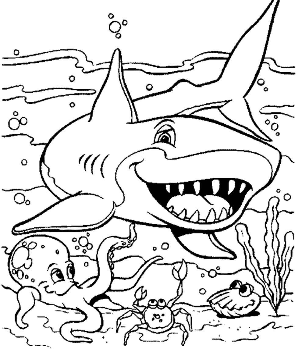 Under The Sea Coloring Pages For Kids