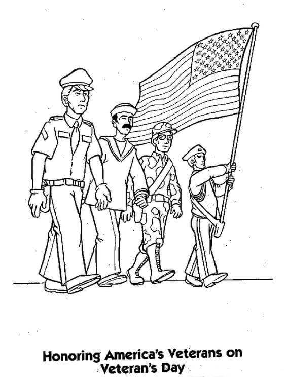 Veterans Day Coloring Pages To Print