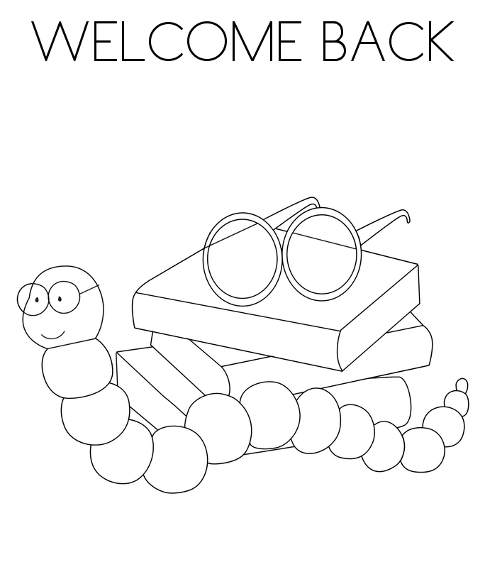 Welcome Back To School Coloring Pages