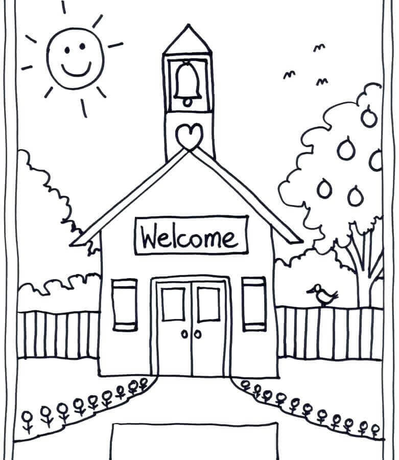Welcome Back To School Coloring Sheets