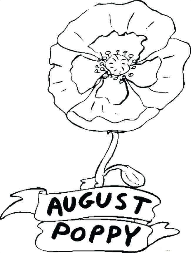 August Month Coloring Pages