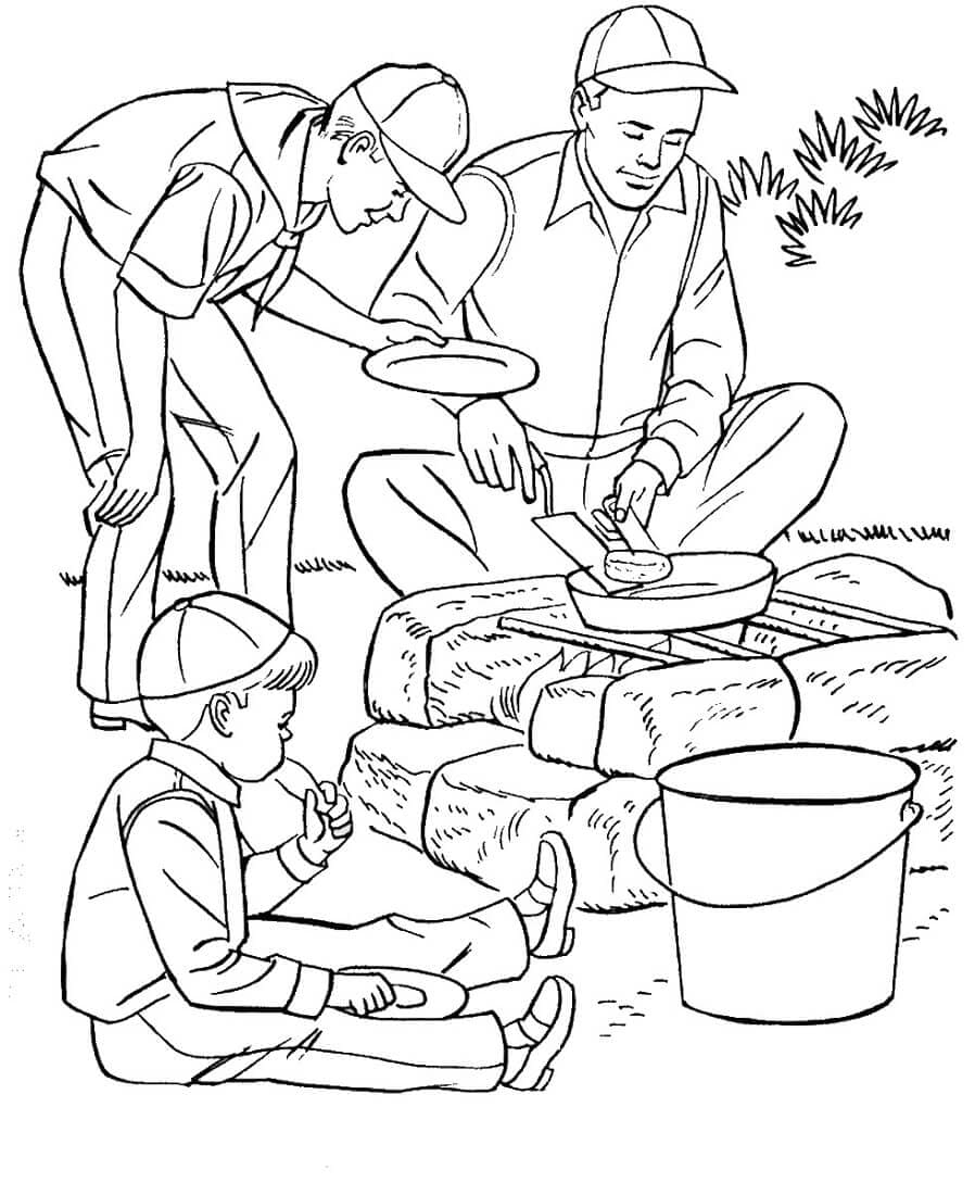 Free Printable Camping Coloring Pages