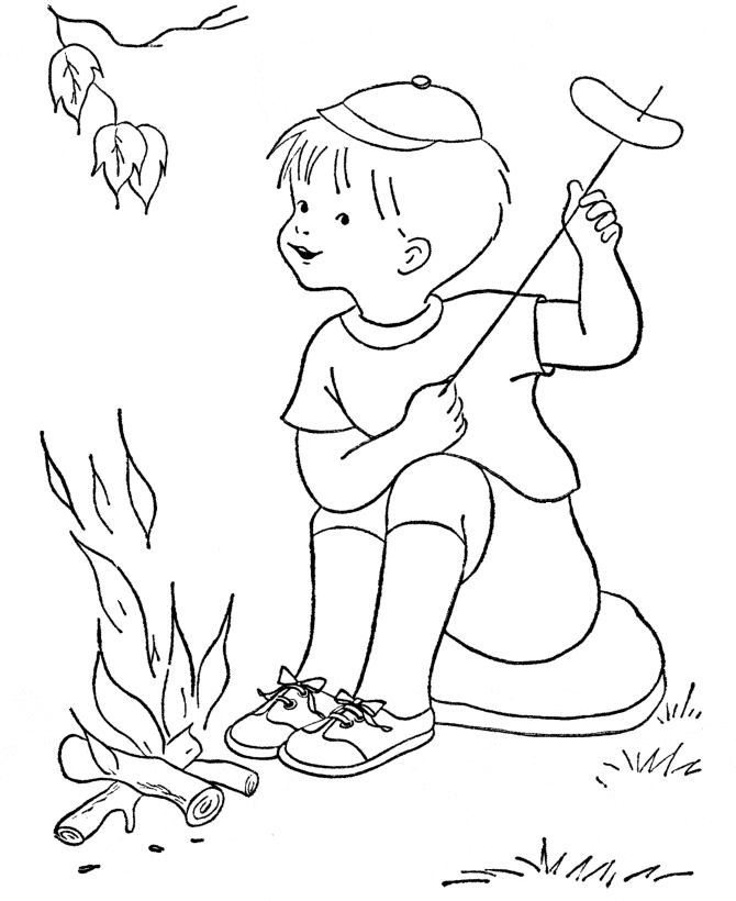 Camping Coloring Pages Printable